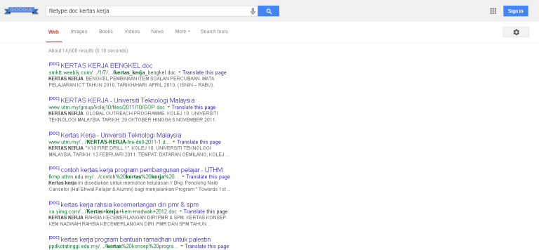 Google search results page showing techniques for teachers.
