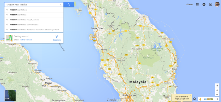 Map of Malaysia showing locations of museums near Melaka. Visit museums virtually.