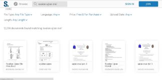 Muat Turun Soalan atau Ujian Dari Scribd Dengan Mudah Scribd search results for "soalan ujian mei," showing various exam papers.