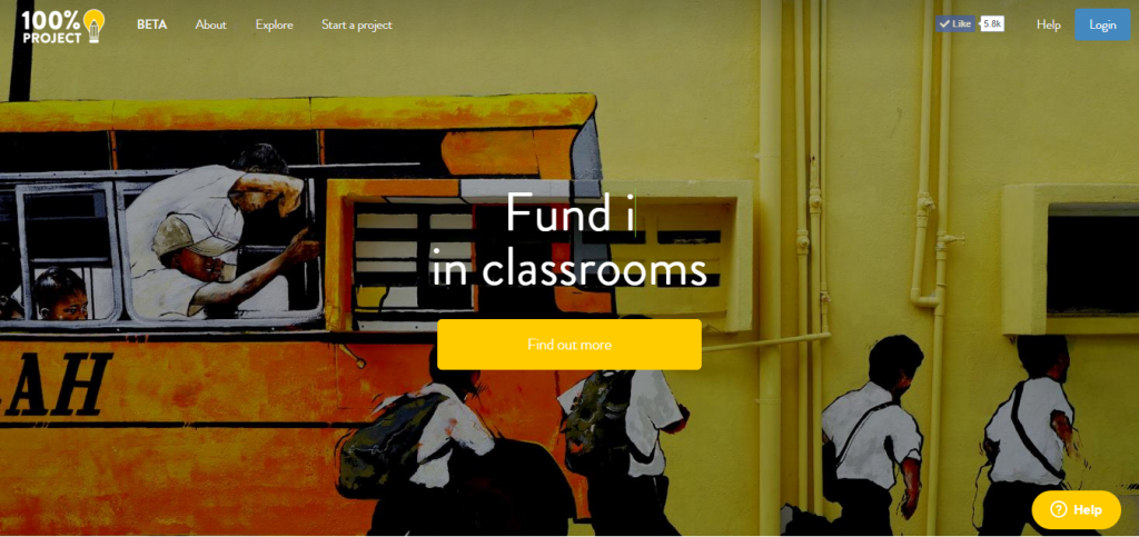 Students on a bus, funding education projects. Fund classrooms.