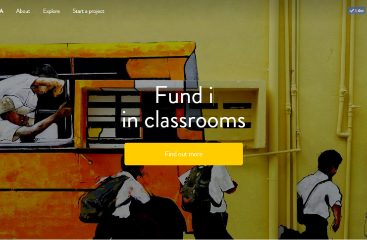 Students on a bus, funding education projects. Fund classrooms.