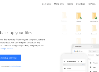 Cara Membuat Backup dari Google Drive dengan Backup & Sync Google Drive Backup & Sync interface showing file backup and syncing options. Learn how to create a Google Drive backup.