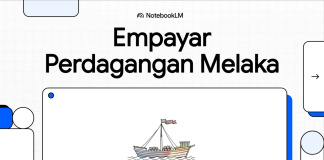 NotebookLM Kini Sokong Video Overview dalam Bahasa Melayu Ilustrasi kapal dagang Melaka, NotebookLM