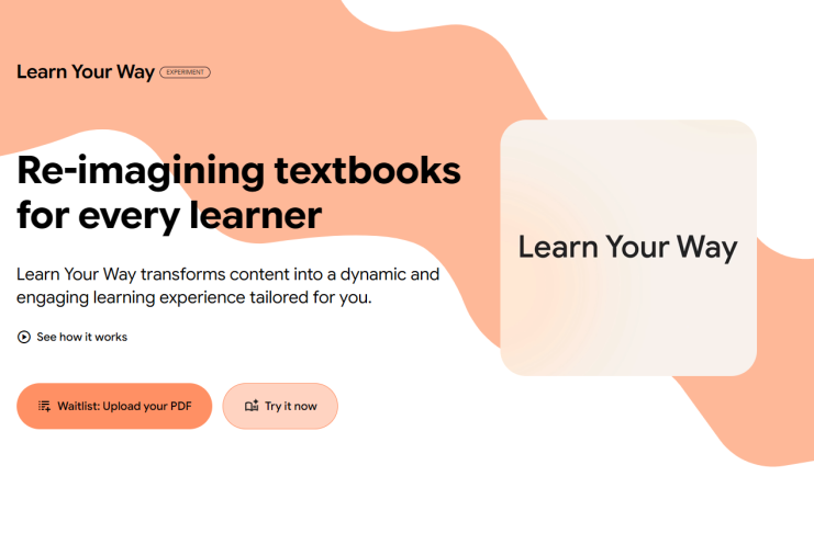 Learn Your Way: Re-imagining textbooks for every learner. Upload PDF or Try it now.