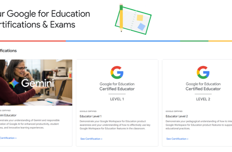 Google for Education Certified Educator Level 1 & 2 certifications
